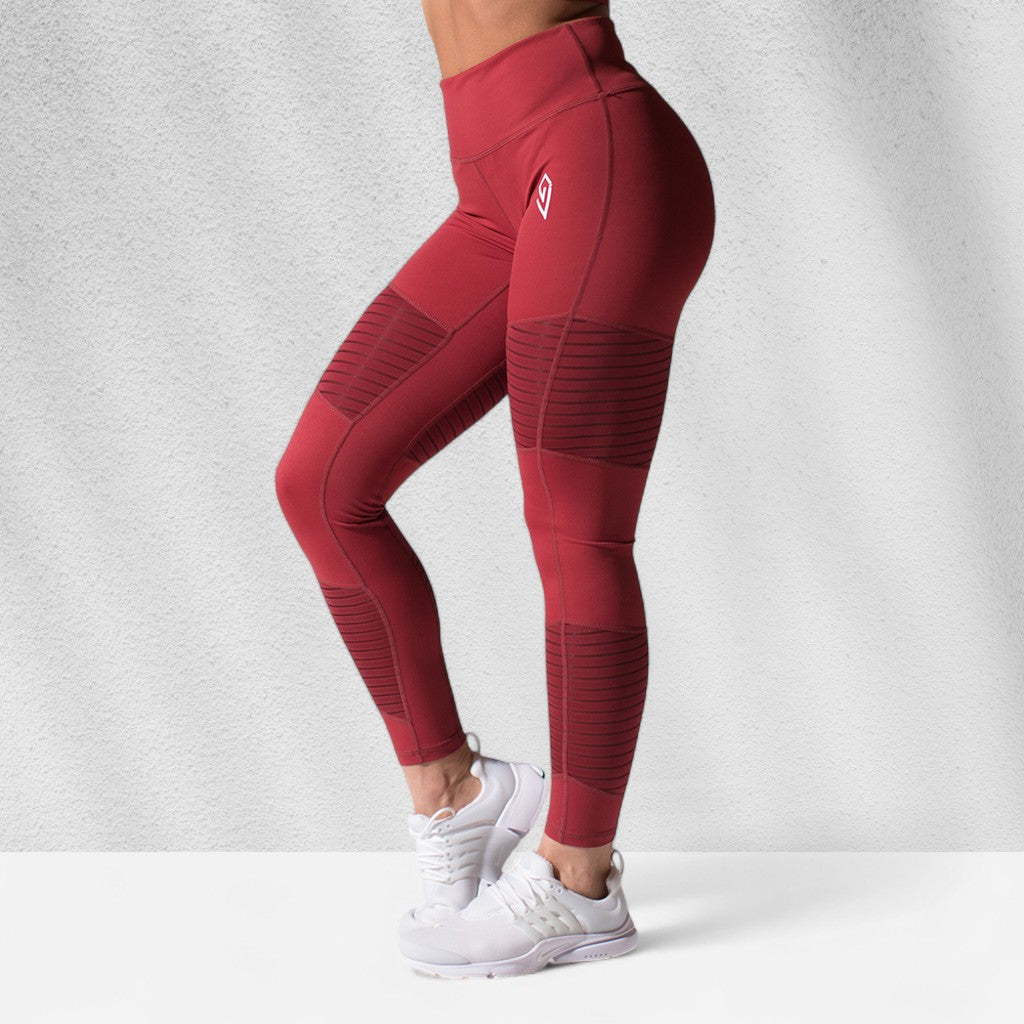 Womens Aura Leggings - Burgundy