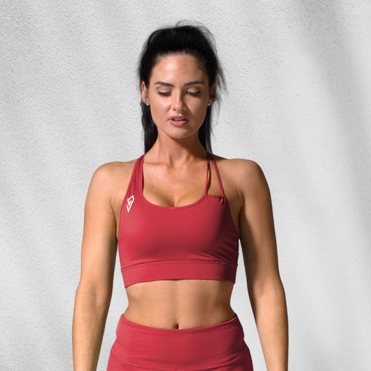 Womens Aura Bra - Burgundy