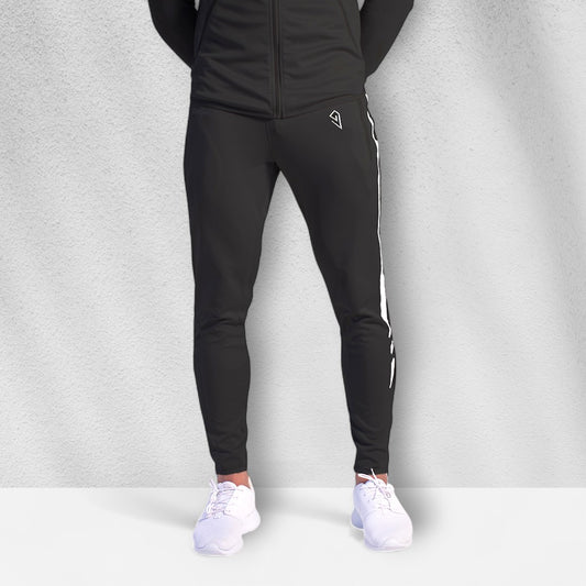 Mens Black Fine-fit Bottoms