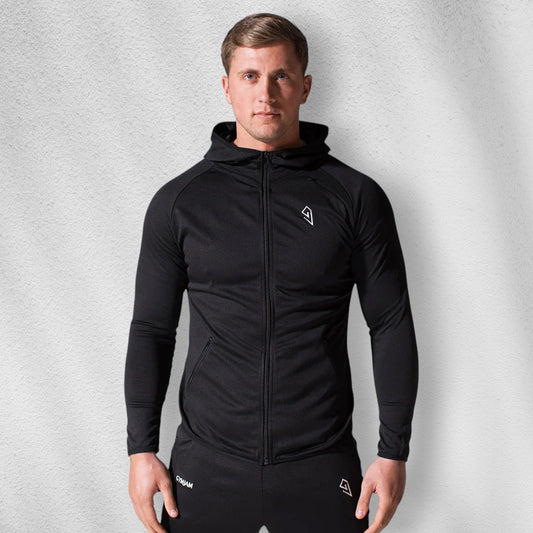 Mens Black Fine-fit Bottoms