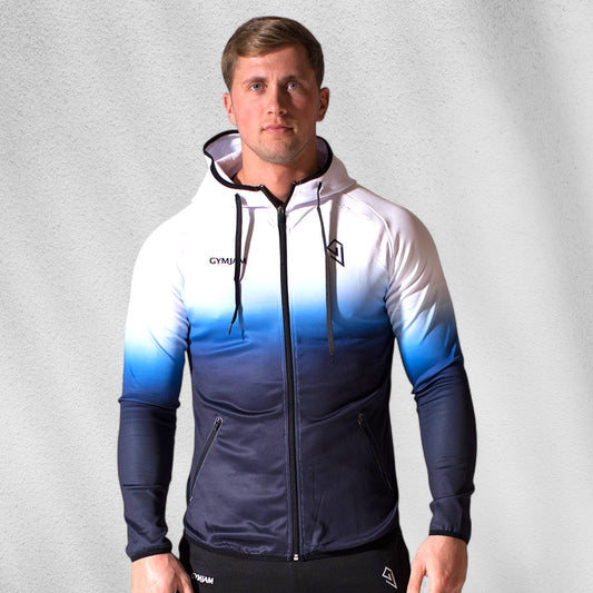 Mens Fade Hoodie - Blue