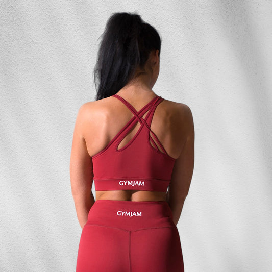 Womens Aura Bra - Burgundy