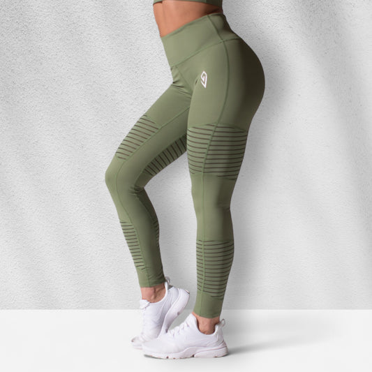 Womens Aura Leggings - Khaki