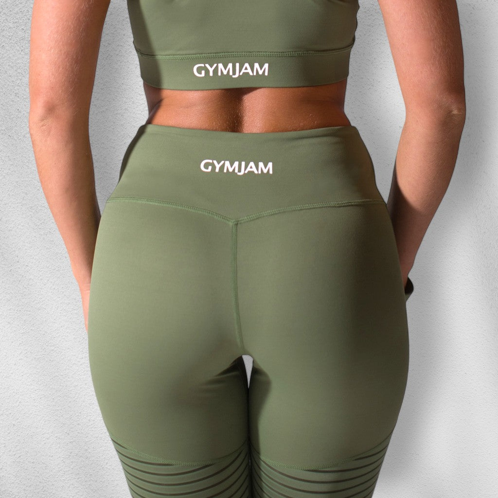Womens Aura Leggings - Khaki