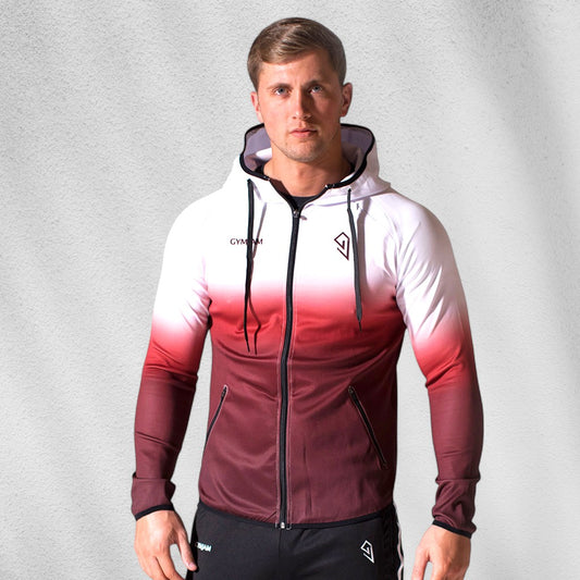 Mens Fade Hoodie - Red